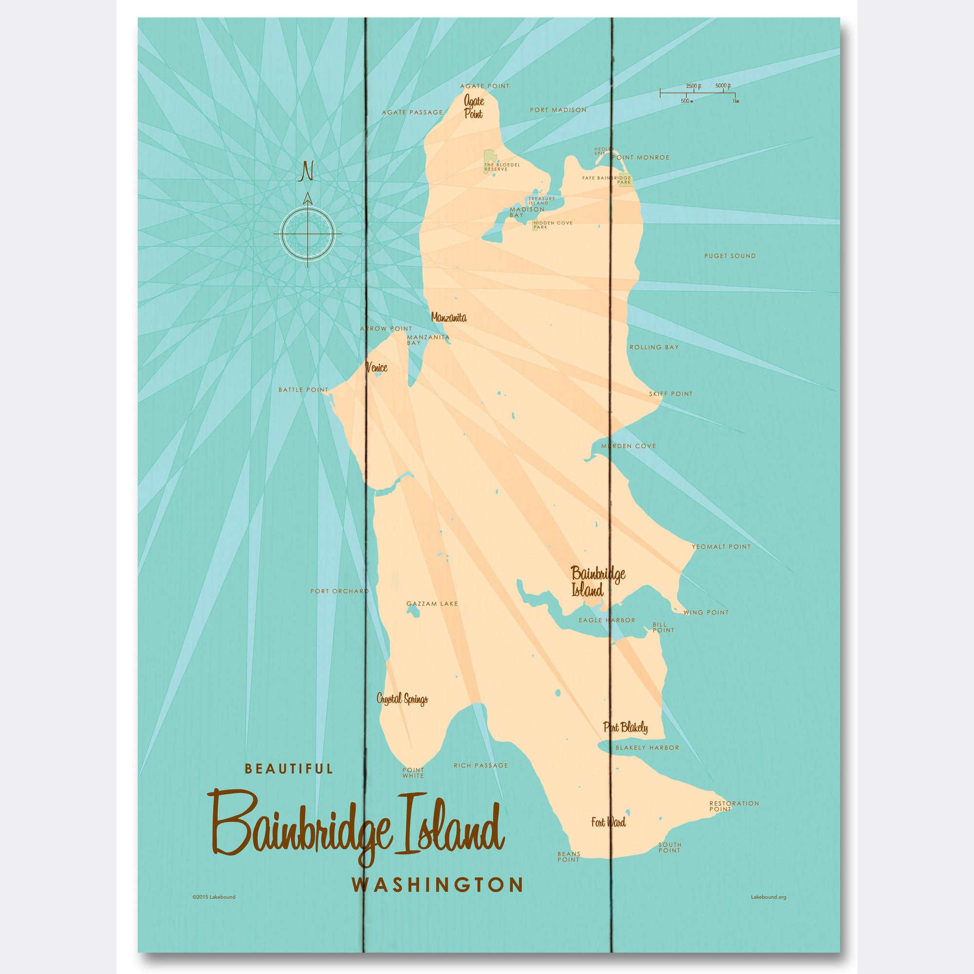 Bainbridge Island Washington Wood Sign Map Art Lakebound   LB 20003 Sq 12892d63 1bf6 4ddb 9be0 C8d6e72ebc2a 