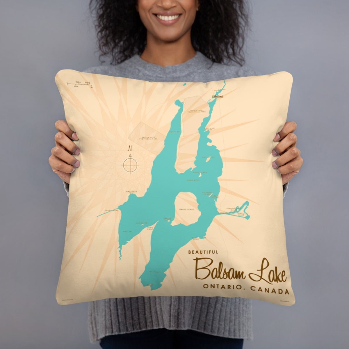 Balsam Lake Ontario Pillow Lakebound® 