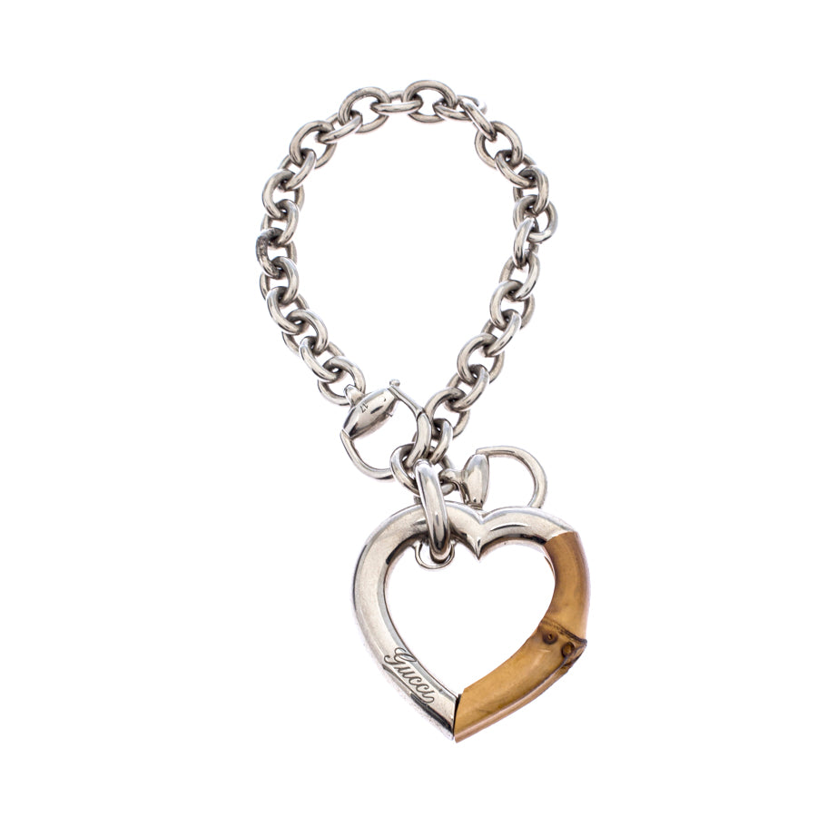 gucci heart charm bracelet