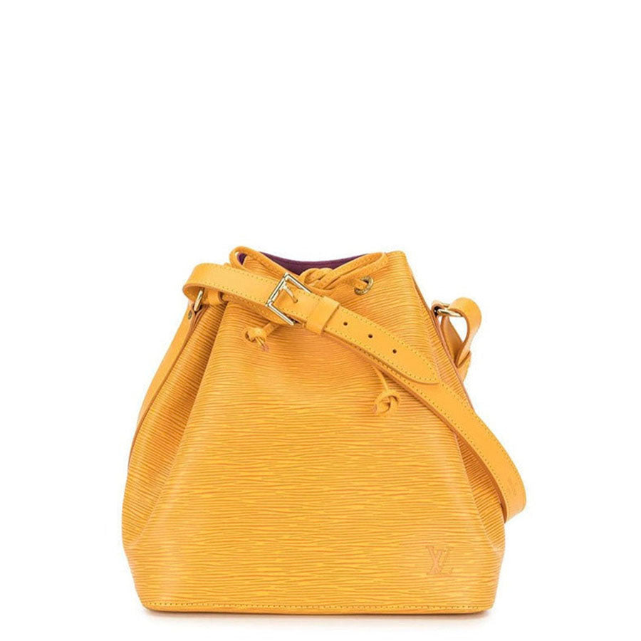 Authentic LOUIS VUITTON Yellow Epi Noe Bucket Bag  Valamode