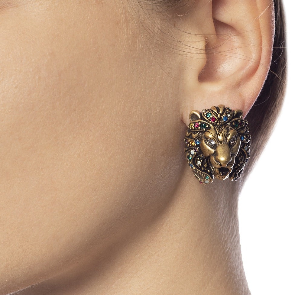 gucci lion earring