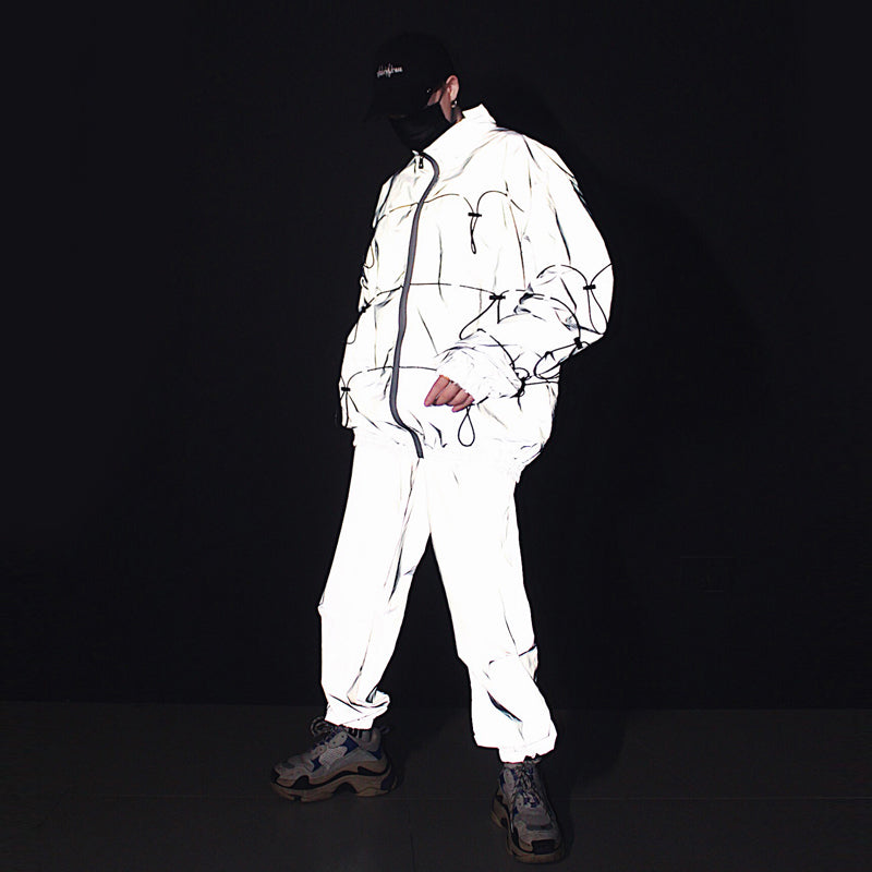 mens reflective tracksuit