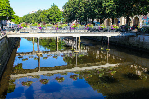 Quimper passarelles on Odet River