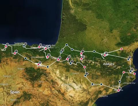 Cycle Map Pyrenees