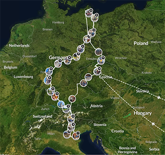 2023 Connal CycleTour ABC Europe Map