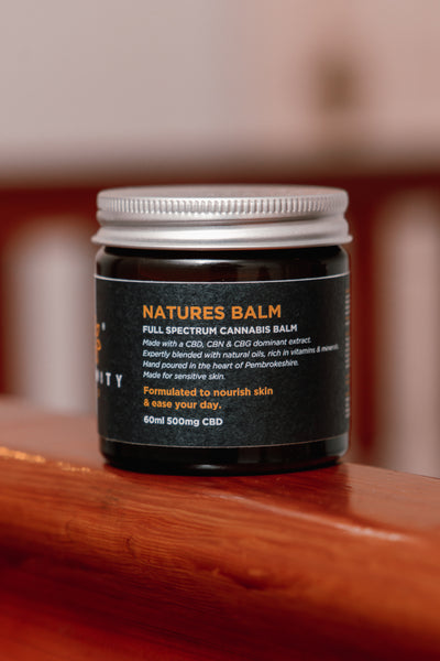 Natures Balm CBD-Hautpflege auf Kokosnussölbasis