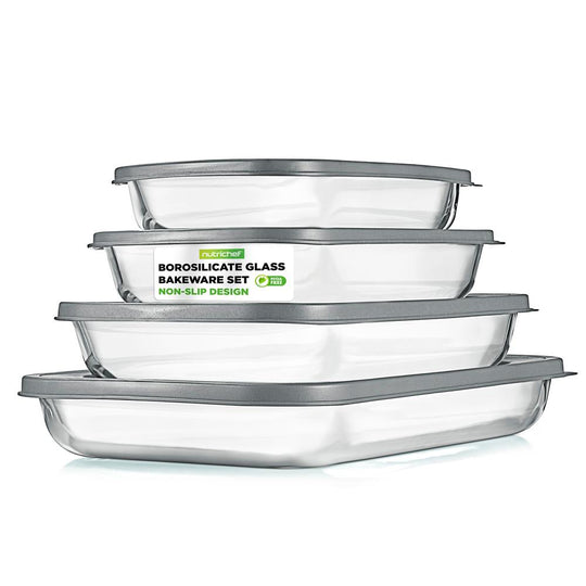 High Borosilicate Glass Bakeware Set Image 1