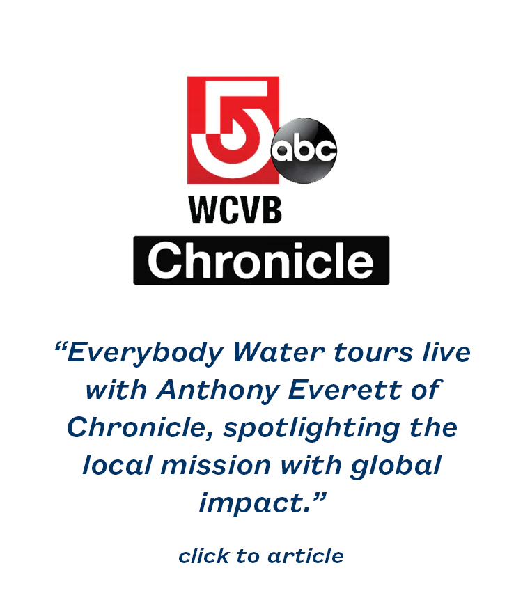 “Everybody Water tours live with Anthony Everett of Chronicle, spotlighting the local mission with global impact.”