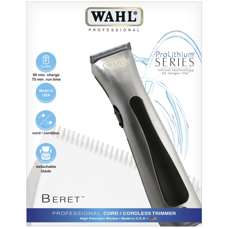 wahl beret prolithium trimmer chrome