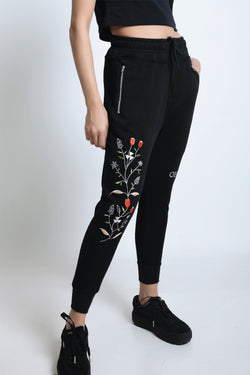 flower jogger pants