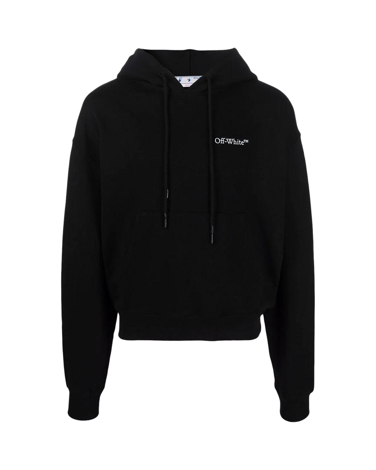 OFF-WHITE MENS CARAVAGGIO CROWNING HOODIE BLACK – Designer Outlet Sales