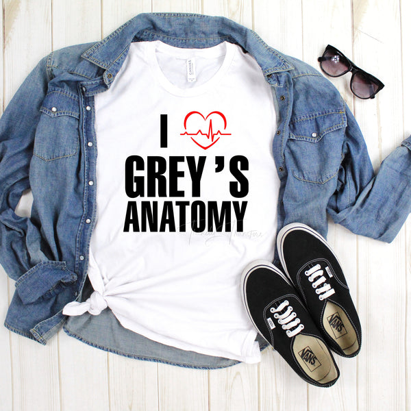 I Love Grey's Anatomy Fan Art Sublimation Transfer – Trendy Transfers