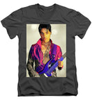 Painting Sketch Of Prince With Guitar - Men's V-Neck T-Shirt