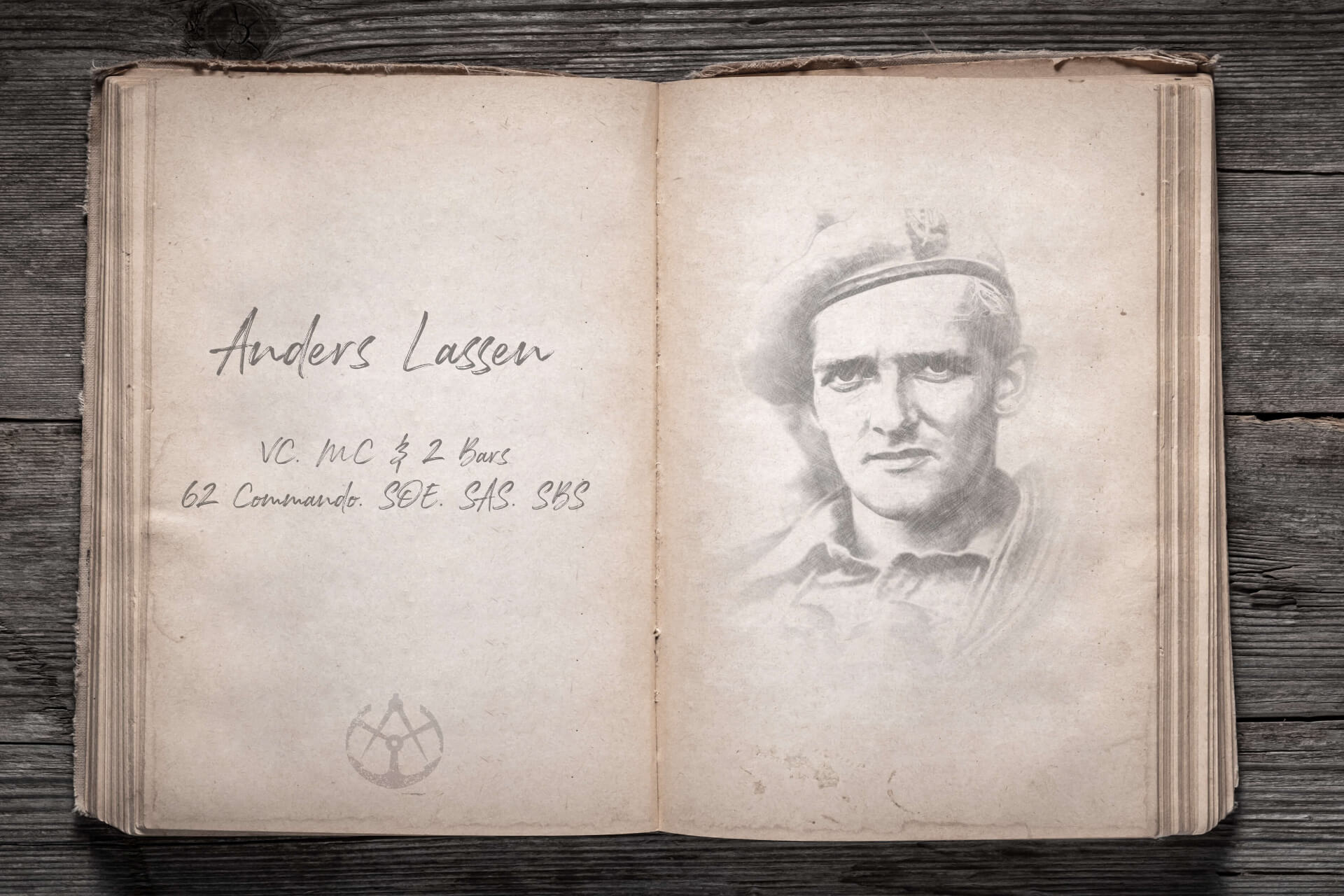 Anders Lassen in sketch book