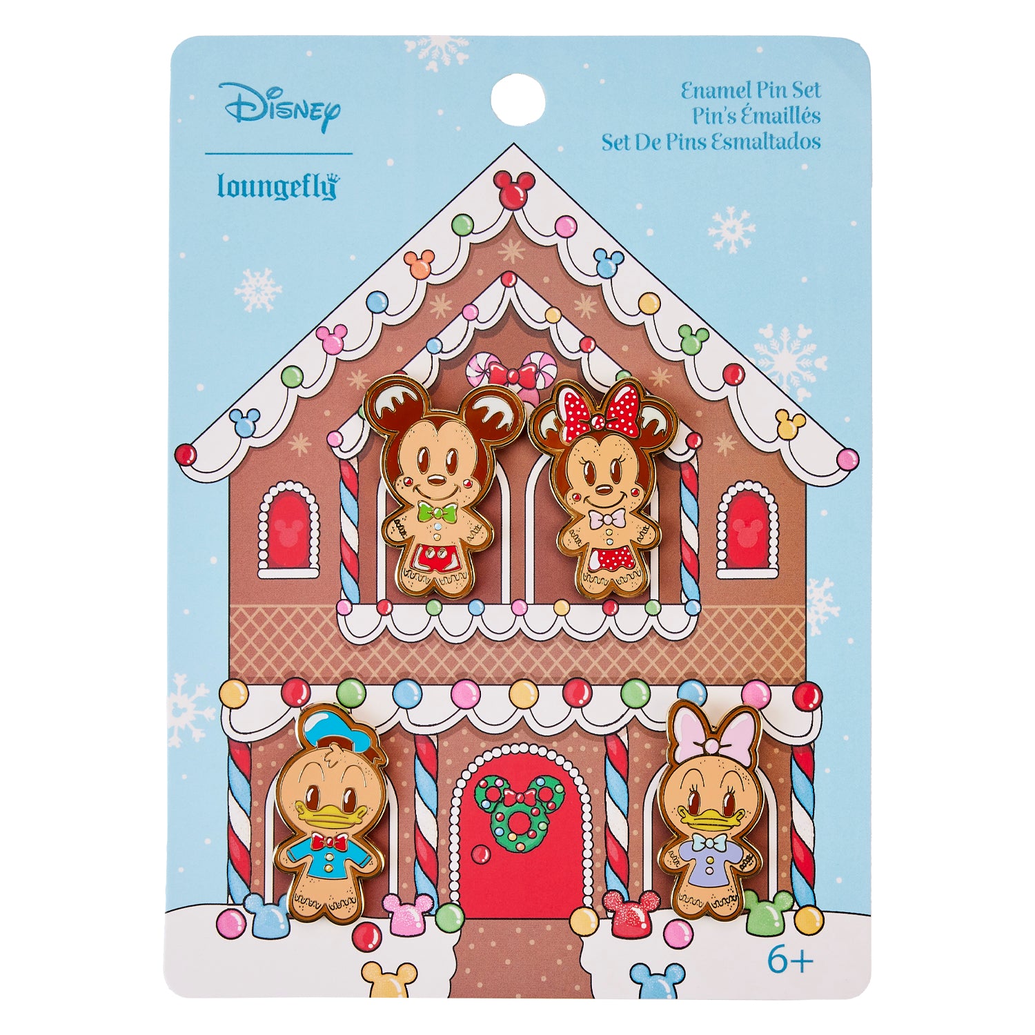 Loungefly Disney Mickey and Friends Gingerbread Cookie AOP Ear