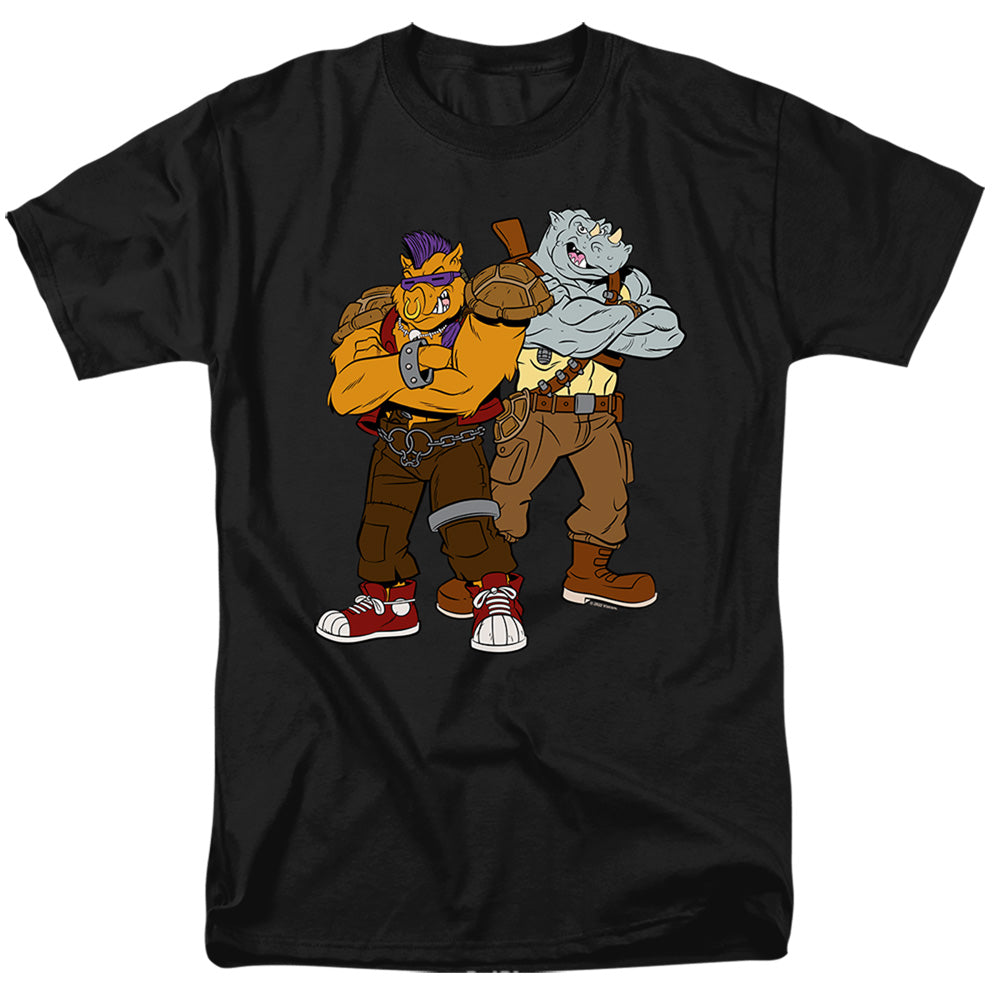 Seven Times Six Teenage Mutant Ninja Turtles Mens' Bebop & Rocksteady Villians T-Shirt, Green