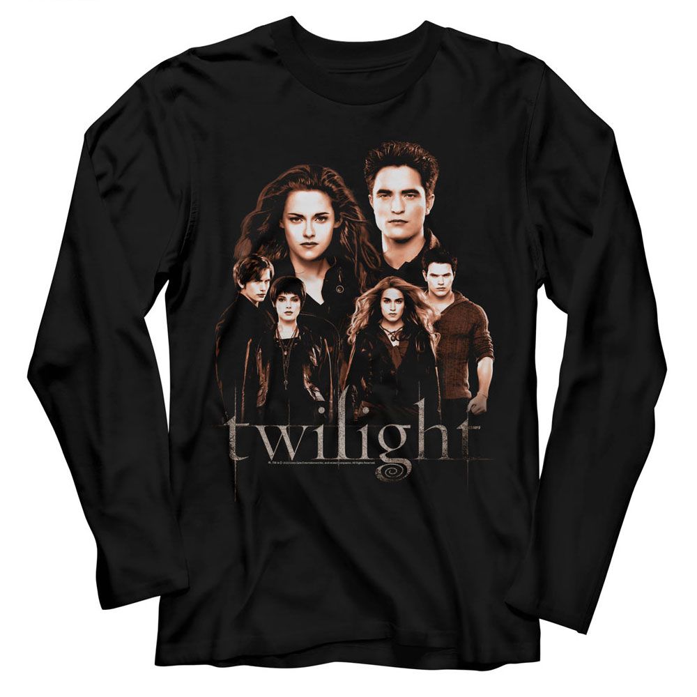 Team Edward Twilight Vampire Time of Night Black Tee Shirt With GOLD/WHITE  or NEW Silver Lettering -  Canada