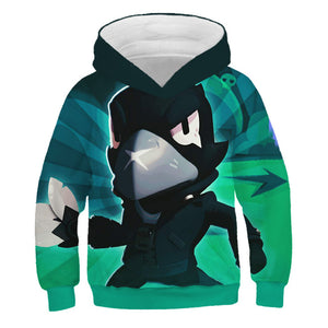 Brawl Stars Default Crow Sweat A Capuche Pour Enfant Pull Profitez De La Vie - brawl stars maillot