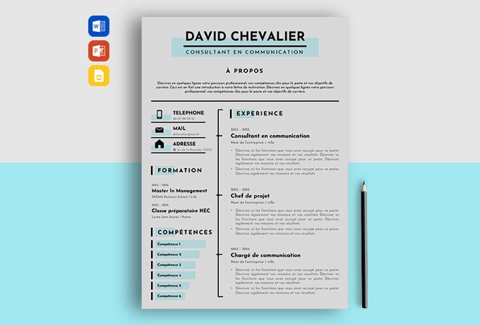 cv communication visuelle