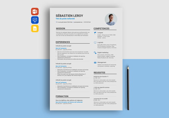 cv exemple simple