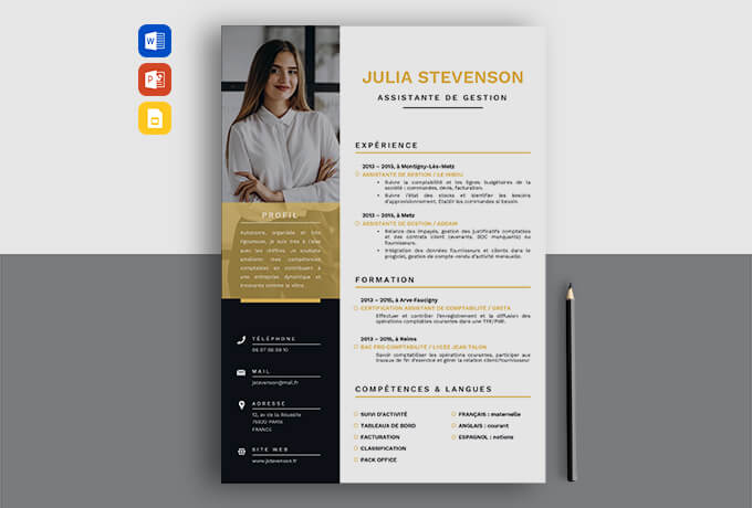 cv assistante de gestion