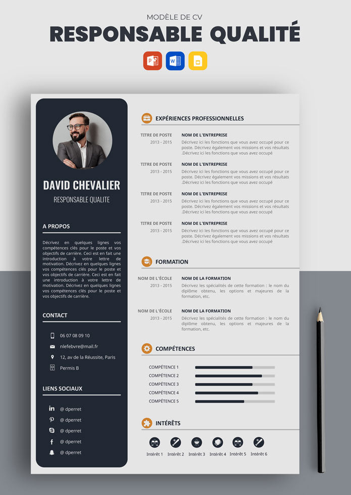 CV Responsable qualité à télécharger (Exemples)  CV Market