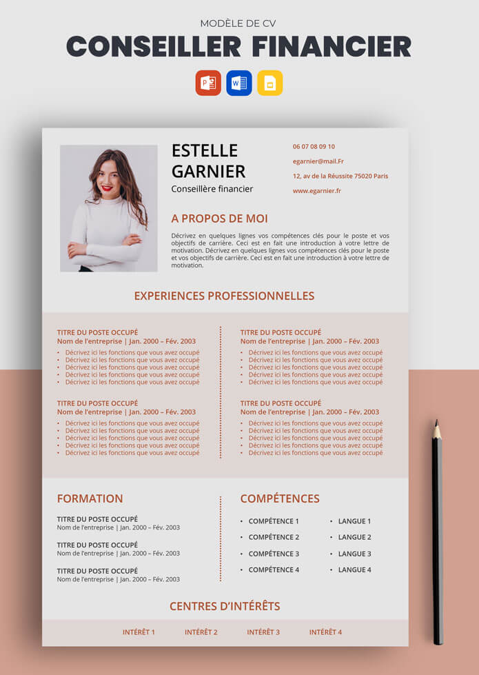 CV Conseiller financier à télécharger (Exemples)  CV Market