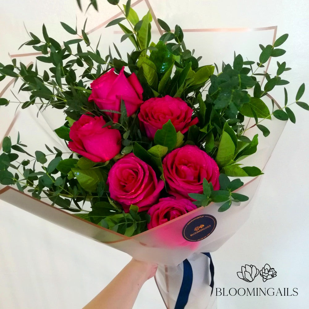 Valentine's Day Flower Delivery Manila | 6 Stem Ecuadorian Roses Bouquet –  Bloomingailsph