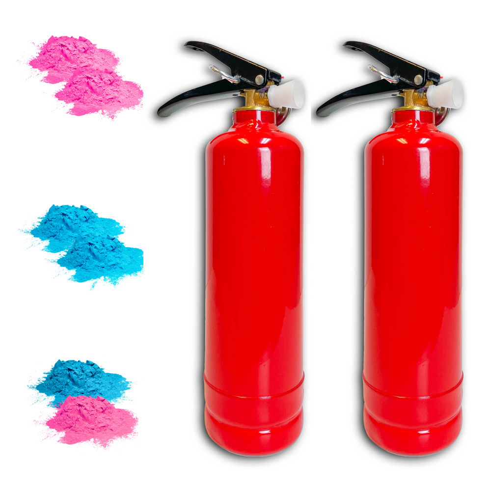 Gender Reveal Fire Extinguisher Color Blasters - 2 packs - Chameleon Colors