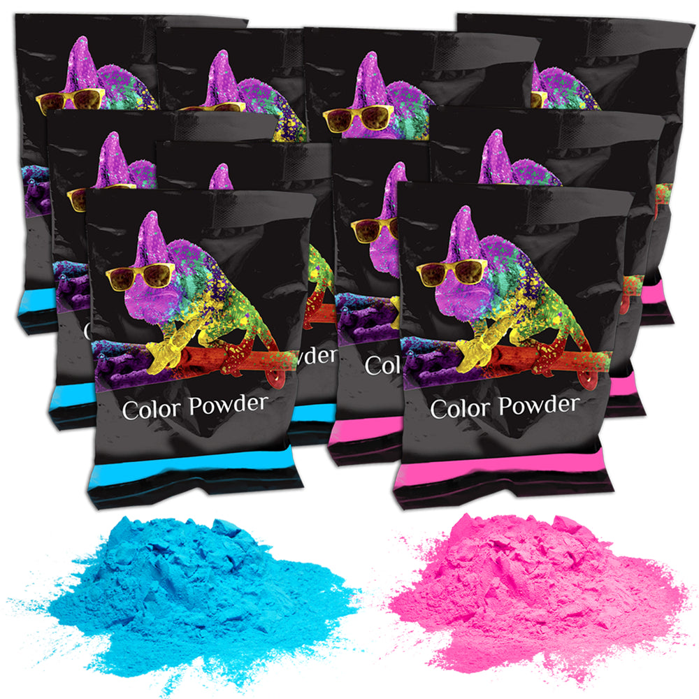 Chameleon Colors Holi Color Powder True Blue 10 Pack of 70 Grams