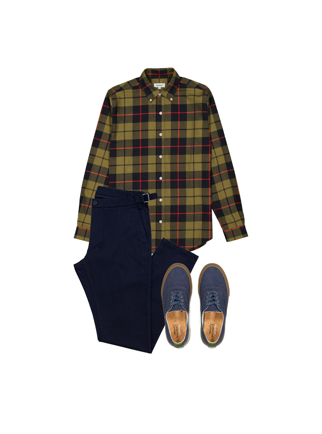 Ways to wear - khaki check navy chino.jpg__PID:c879d8ba-d37f-4d07-bf50-2e12fe8b5d9a