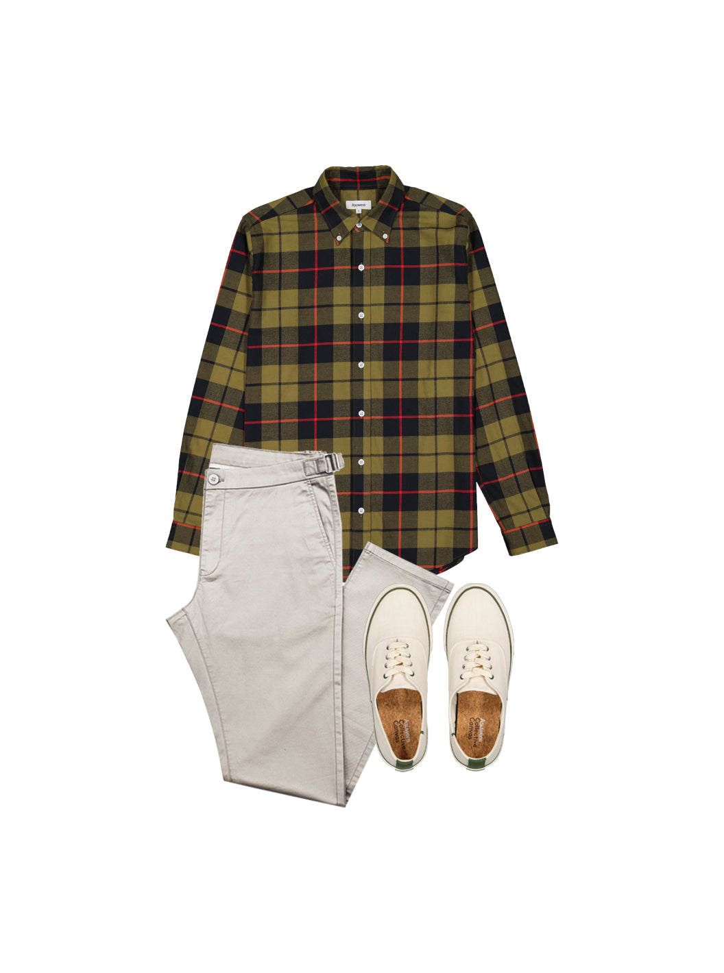 Ways to wear - khaki check stone.jpg__PID:1d50c879-d8ba-437f-bd07-7f502e12fe8b