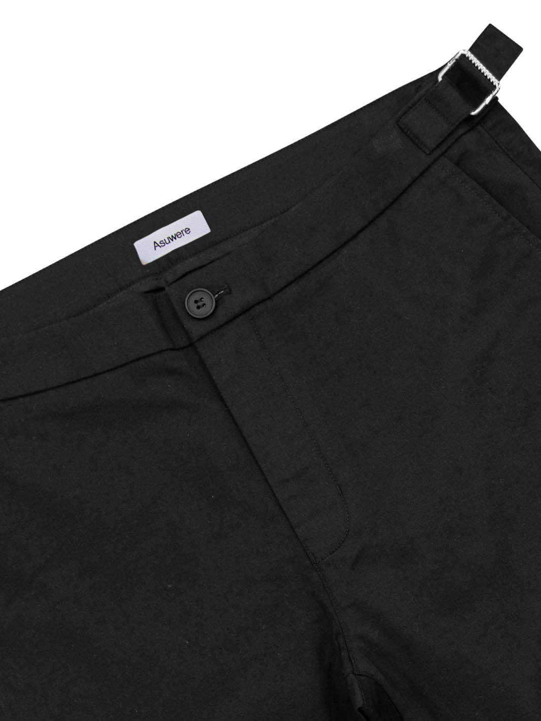 Essential Twill Short, Black - Men's Cotton Shorts | Asuwere