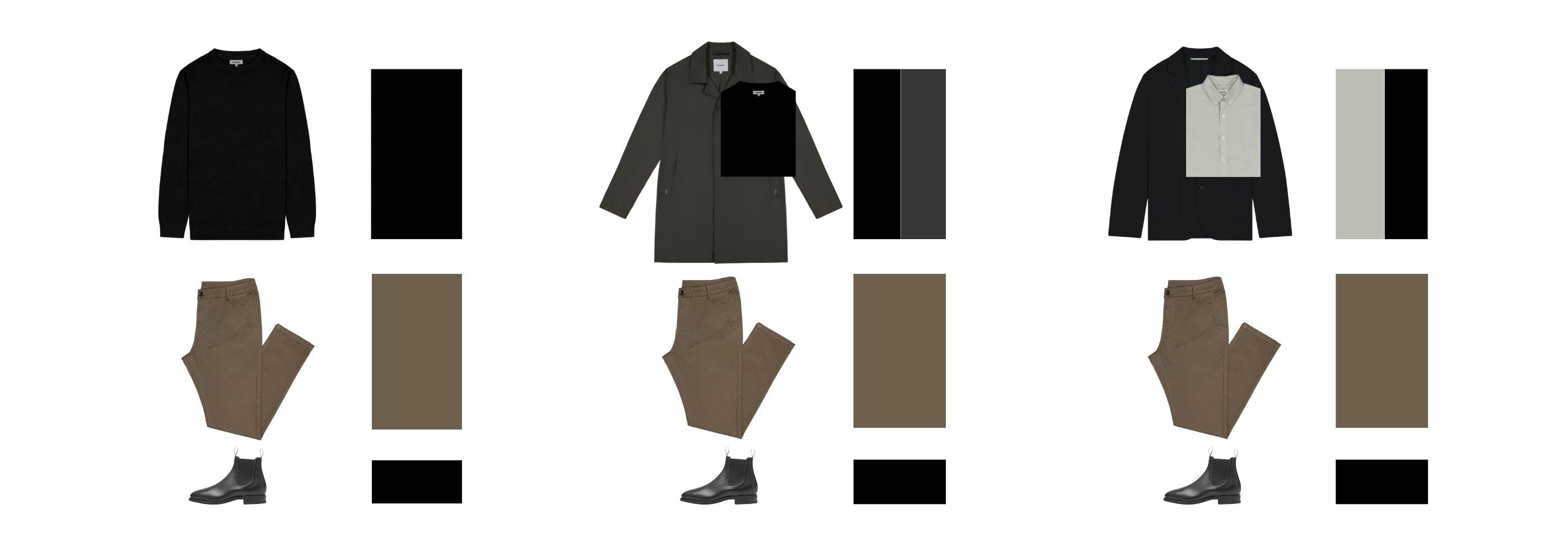 Foolproof Colour Combinations for Army Chinos with Black/Brown Chelsea Boots