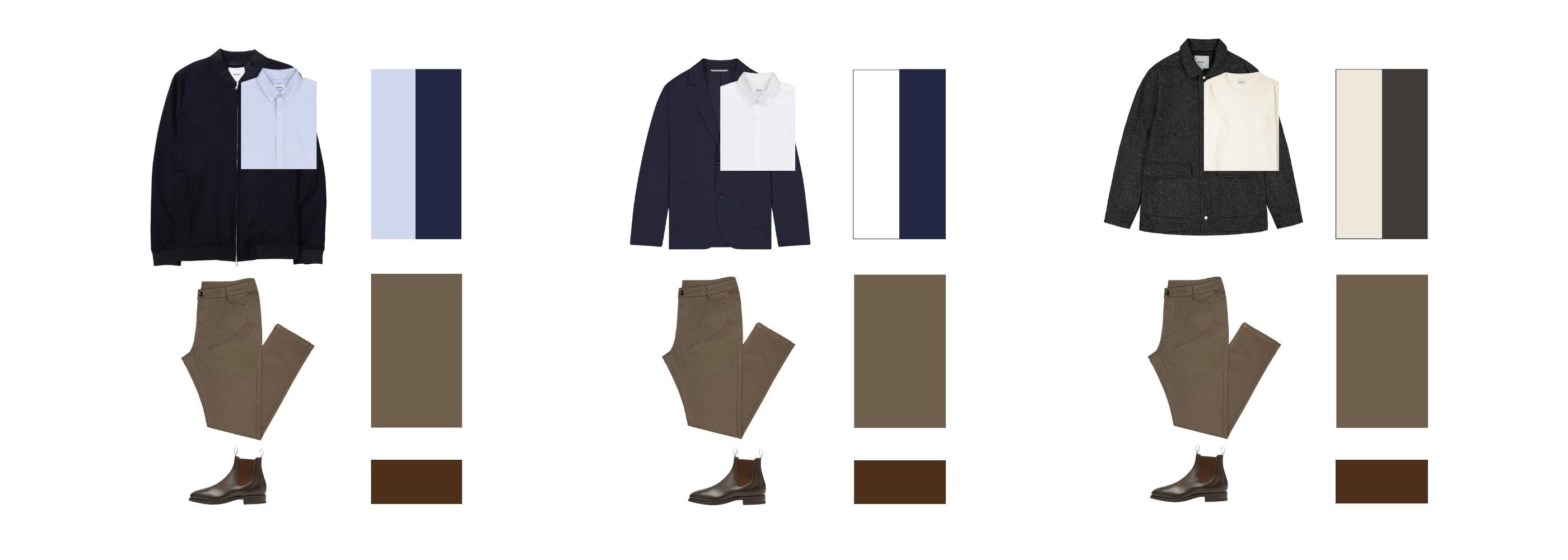 Foolproof Colour Combinations for Army Chinos with Black/Brown Chelsea Boots