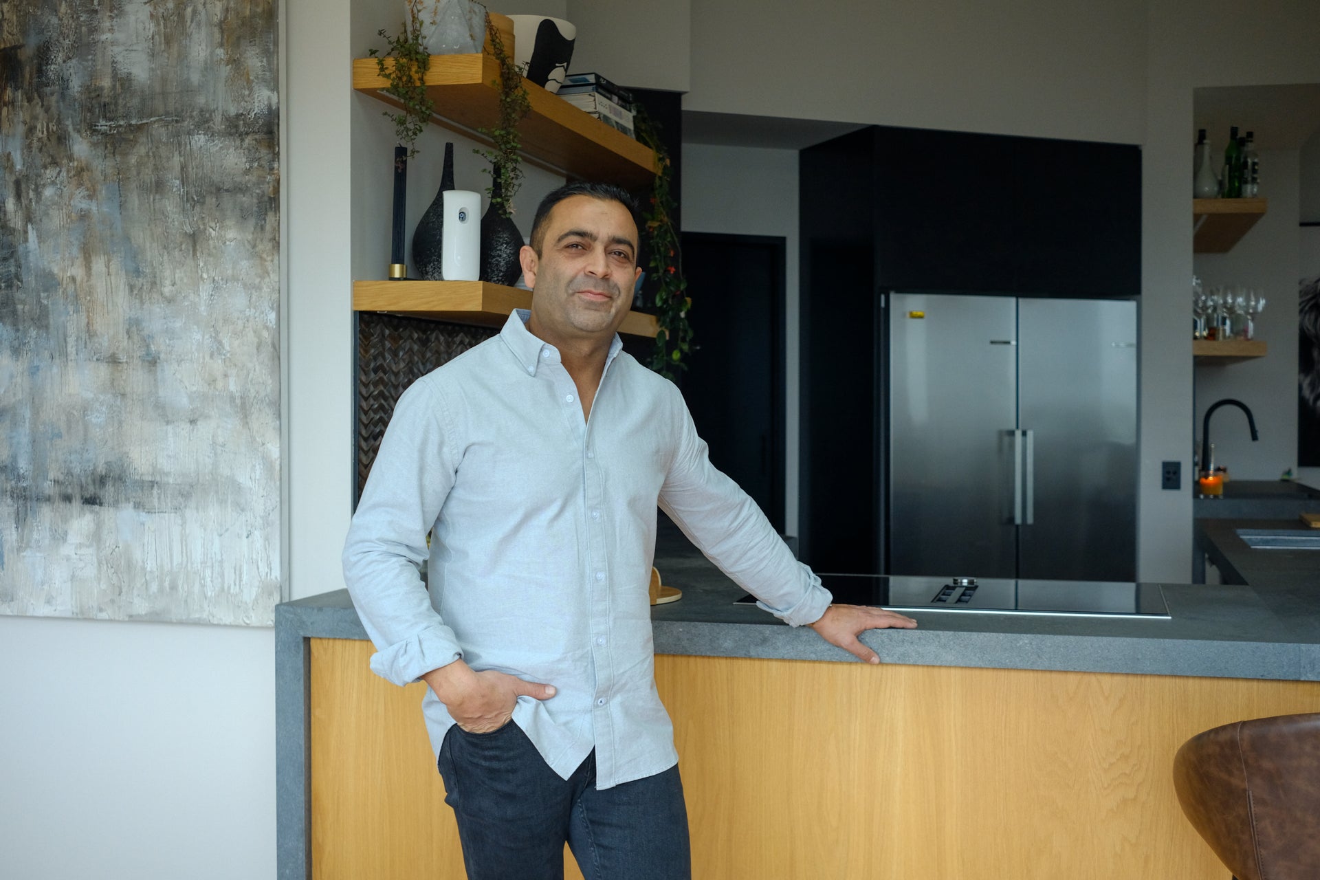 Renowned Chef Sid Sahrawat in his kitchen at home