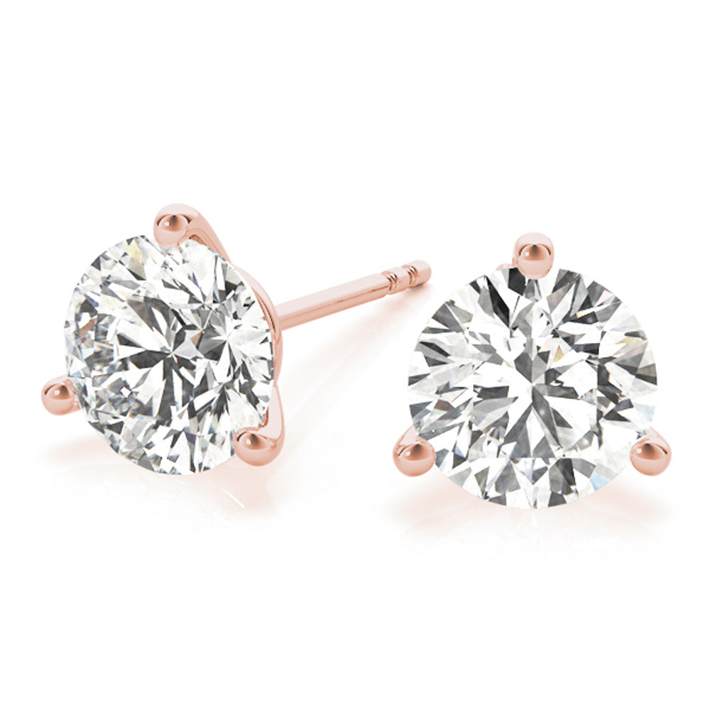 15 Carat Round Diamond Martini Stud Earrings  Jackson Hole Jewelry Company