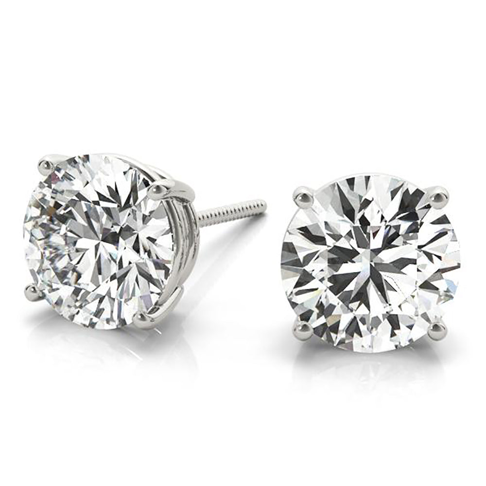 Friction back vs Screw back diamond stud earrings