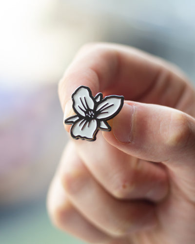 Trillium Flower Enamel Pin – Trillium Brewing Company