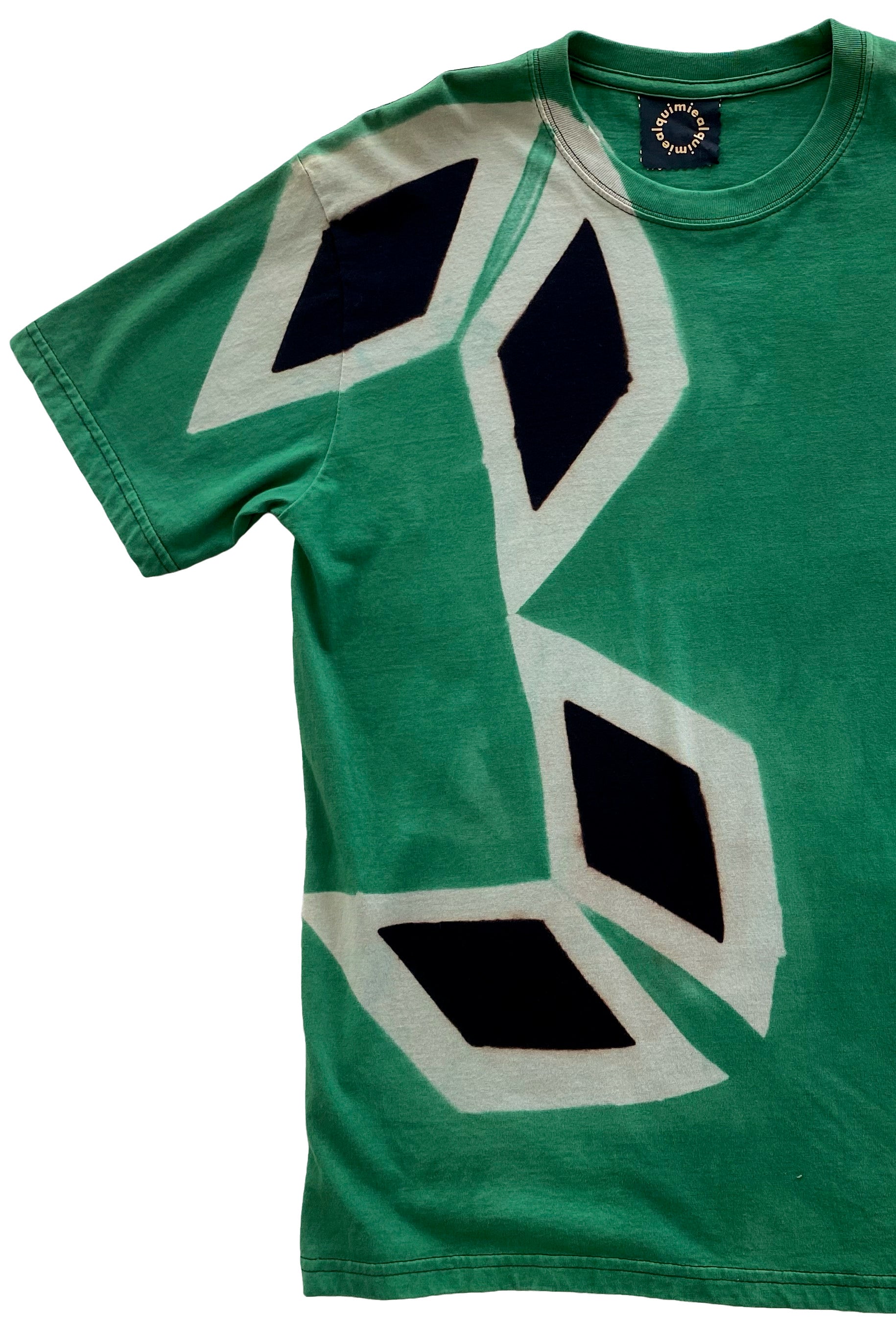 black organic cotton t-shirt hand-dyed by Alquimie Studio in New Orleans, LA.