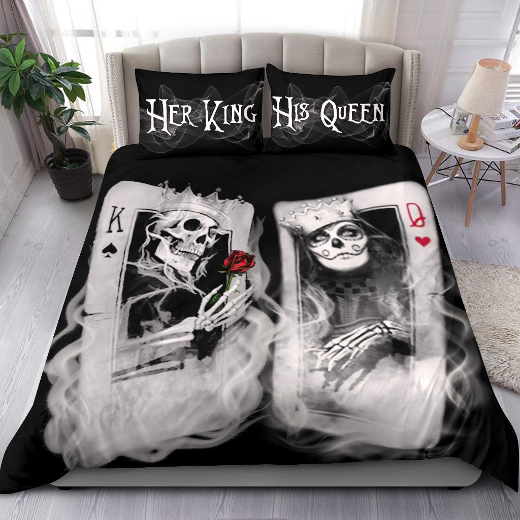 Play Card King Queen Bedding Set Ayamss