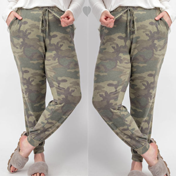 plus camo joggers