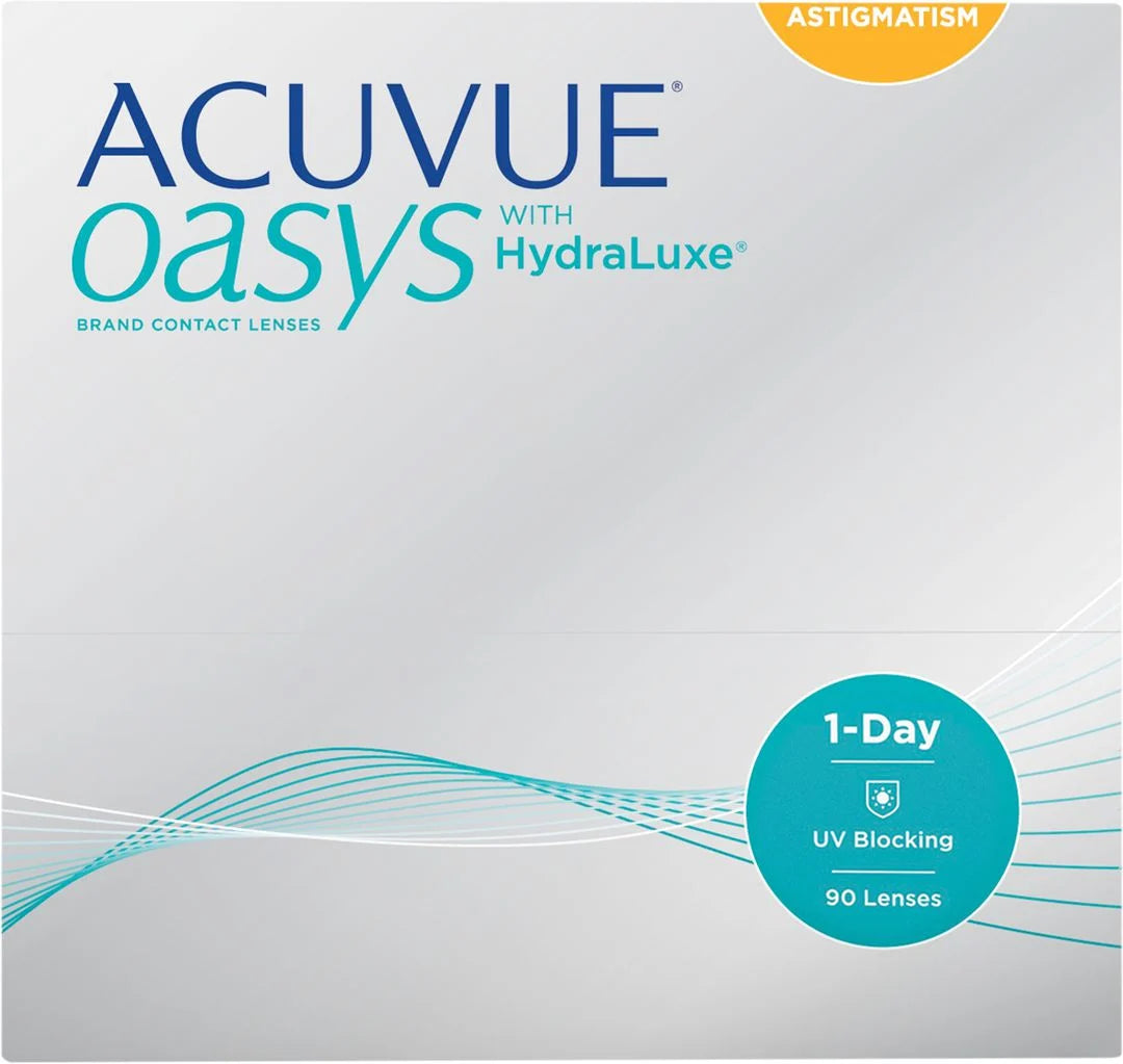 Acuvue Oasys 1-Day with Hydraluxe for Astigmatism (90 pack)