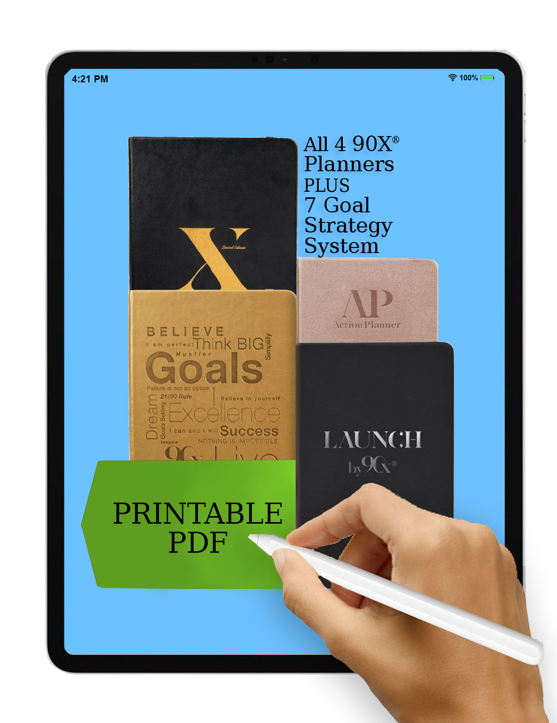 90x Goal Planner System Download 11 Pdfs To Get Your Life Started