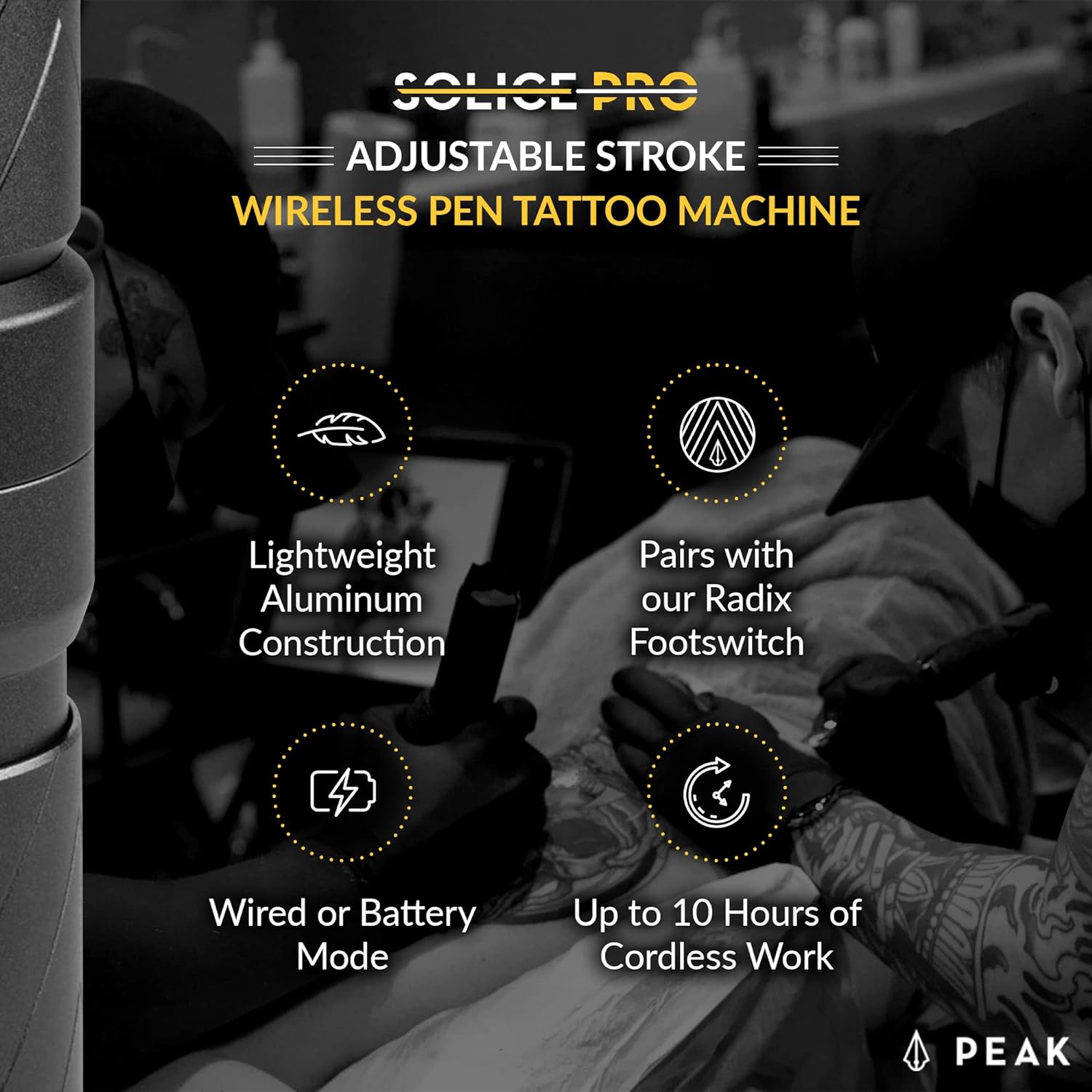 Peak Solice with Extra Battery Pack — Pick Color and Battery Type