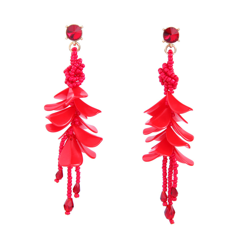 Luxe Crystal Butterfly Tassel Earrings – Crystsiva Charms