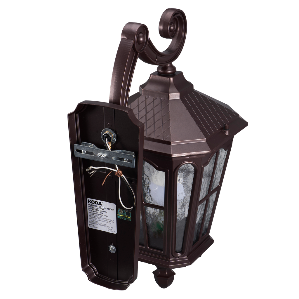 19 Led Outdoor Wall Or Porch Lantern With Dusk To Dawn Sensor Koda™