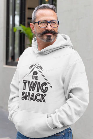 The Twig Shack Premium Pullover Hoodie (black logo)