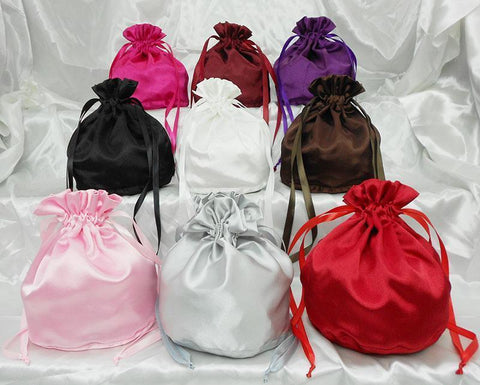 Quality satin dolly bags
