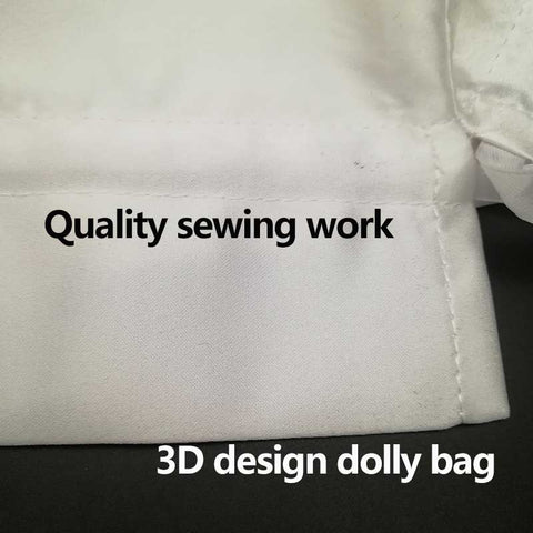 Satin dolly bags details